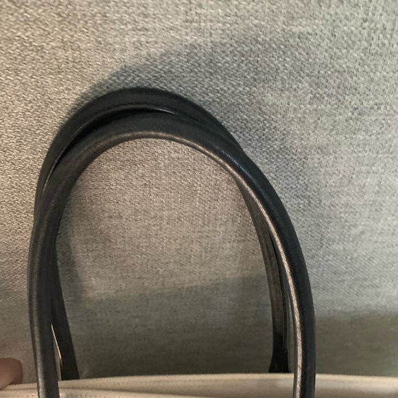 Rive Gauche large Tote Bag in printed canvas and leather - Picture 11 of 14